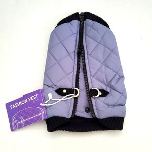 Gooby Fashion Vest Dog Jacket -  Dog Bomber Vest with Dual D Ring Small